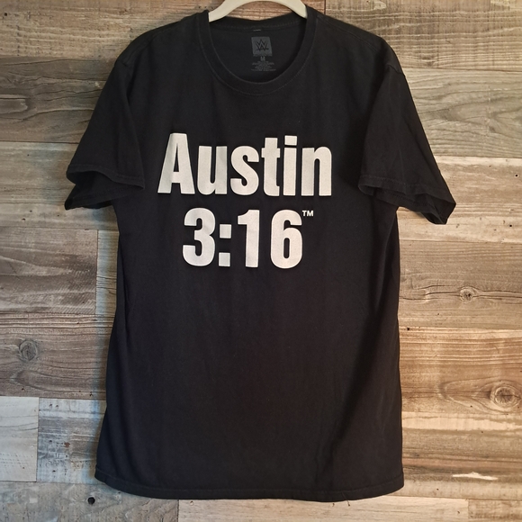 WWE Other - WWE Black Austin 3:16 T-Shirt